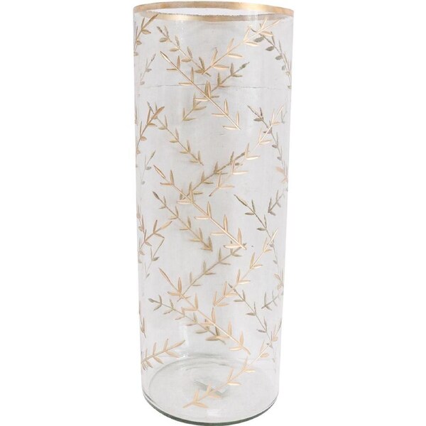 LVD Vase XL Gold Vine Decorative Flower Plant Pot Tabletop Home/Lounge Decor