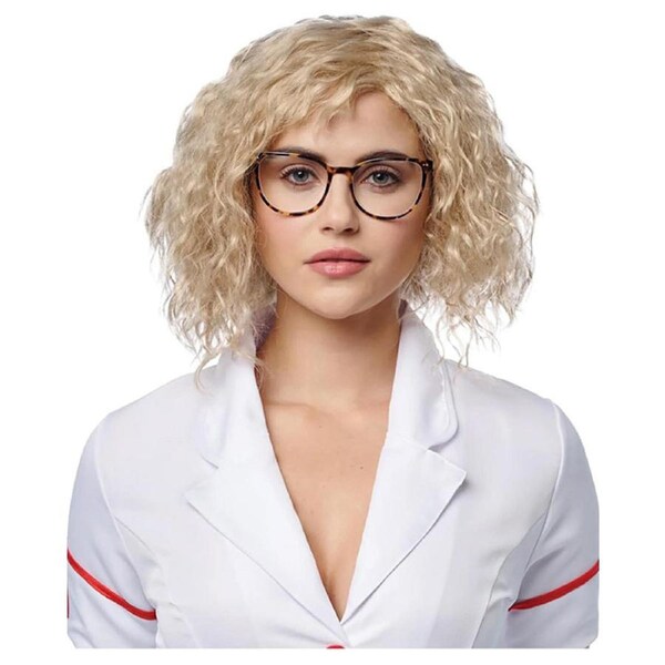 Misty Nutty Nurse Short Blonde Curly Wig