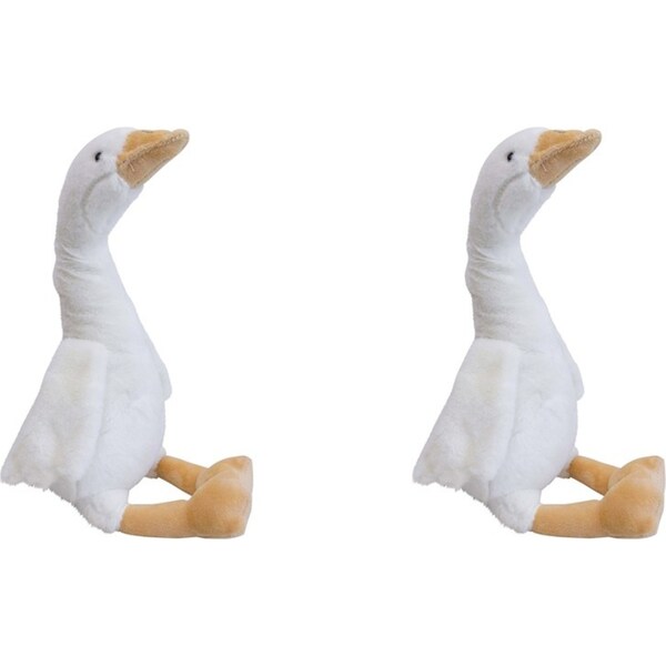 2x LVD Plush Georgina Duck Kids/Childrens Stuffed Animal/Soft Toy 25x10cm 0+