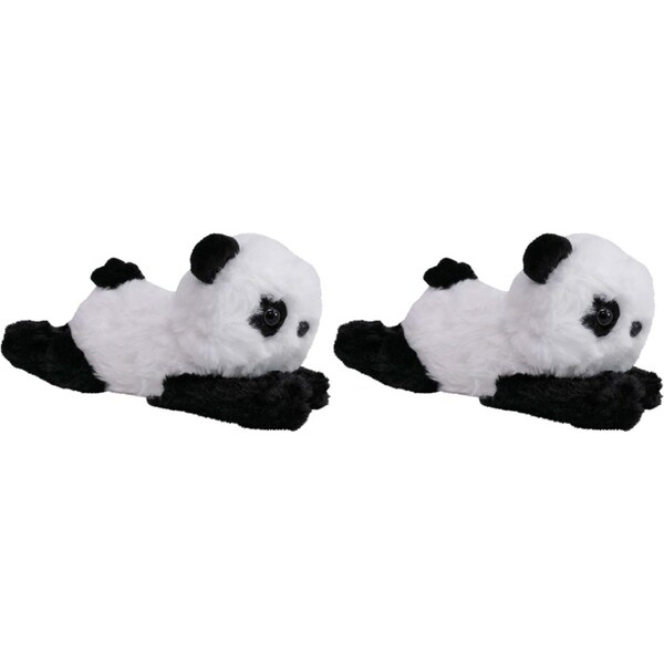 2x LVD Pram Buddy Plush Panda Kids/Childrens Stuffed Animal/Soft Toy 27x10cm 0+