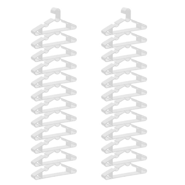 24x 10pc Boxsweden Hangit Plastic Hangers Laundry Clothes Organiser 39.5cm Asst