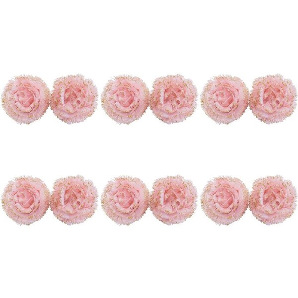 6x LVD Clip Flower Ball Dusty Pink Seasonal Christmas Decoration Ornament Decor