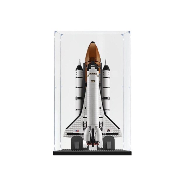 Acrylic Display Case for LEGO 10231 Creator Expert Shuttle Expedition Figure Storage Box Dust Proof Glue Free