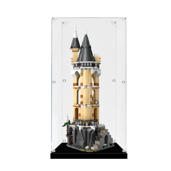 Acrylic Display Case for LEGO 76430 Harry Potter Hogwarts Castle Owlery Figure Storage Box Dust Proof Glue Free