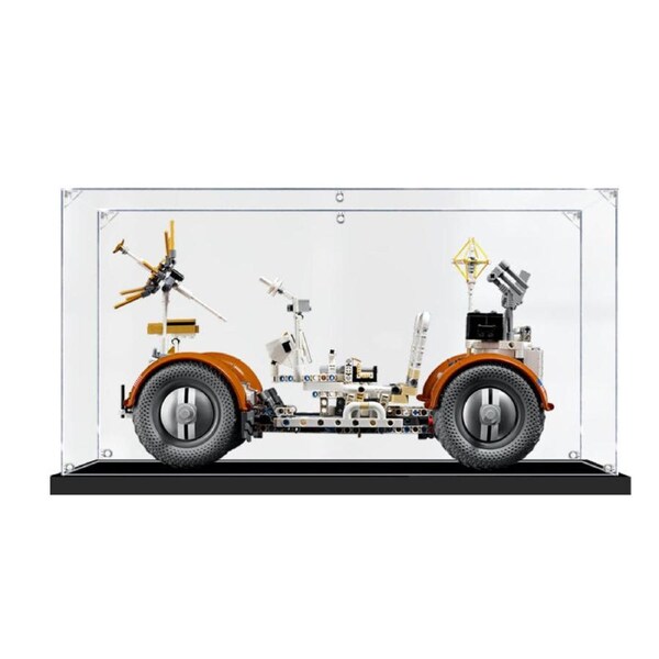 Acrylic Display Case for LEGO 42182 Technic NASA Apollo Lunar Roving Vehicle LRV Figure Storage Box Dust Proof Glue Free