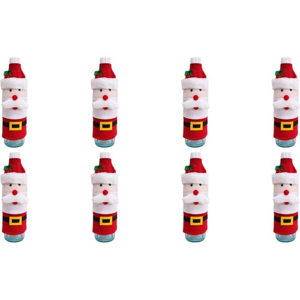 8x LVD Bottle Cover Santa Knit Decorative Barware/Serveware Home Kitchen Decor