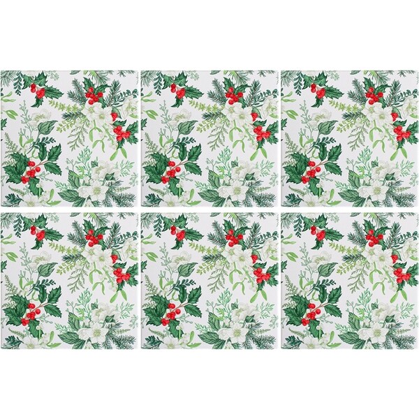 6x 4pc LVD Trivet Vintage Green Decorative Tableware/Serveware Kitchen Decor