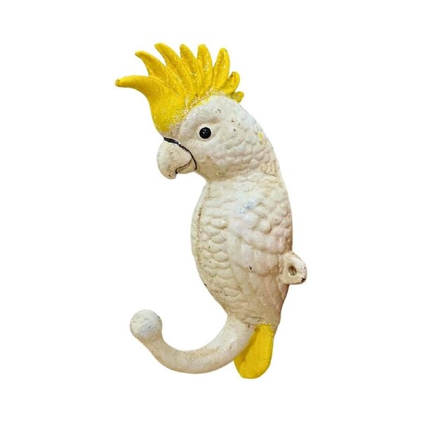 Cast Iron Cockatoo Wall Hook
