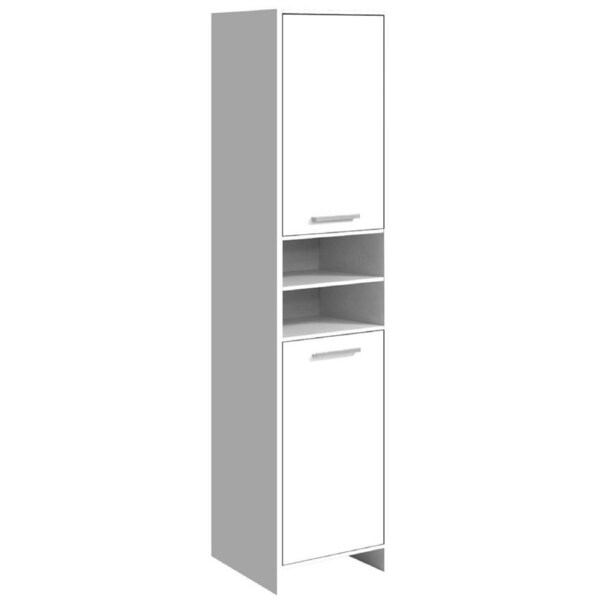 Slim Cabinet Tall Cupboard Kitchen Pantry Laundry Bathroom Storage Unit 30x185cm