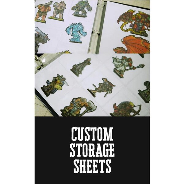GTG Minis Custom Storage Sheets