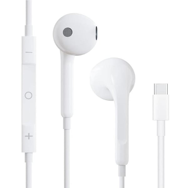 USB C Headphones for iPhone 15,Wired Earphones with Mic & Volume Control, Wired Headphones for Samsung S23 FE S22 S21 S20 A53 A54,HiFi Stereo Earbuds for iPad Pro Pixel 7/6/6a/5/4 OnePlus 9 8