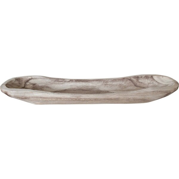 LVD Wooden Long Trough Whisper Food Serving Tray/Platter XL 66x15cm Natural