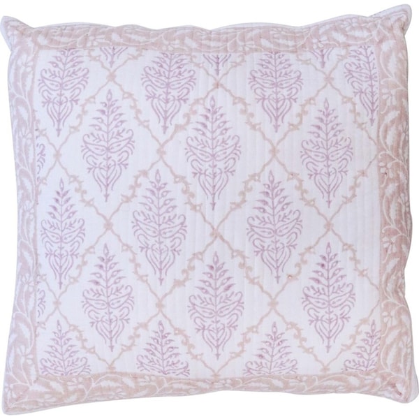 LVD Cotton Quilted Square Cushion Home Sofa/Couch Decor 55cm Raspberry Cider