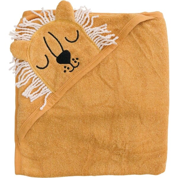 LVD 90cm Baby/Toddler Soft Hooded Lion Bath Towel Brown