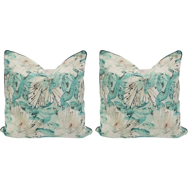 2x LVD Hawaii Jungle Polylinen Cushion Pillow Sofa/Couch Home Decor 50cm Square
