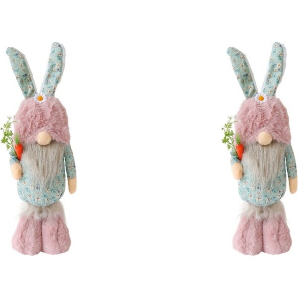 2x LVD Polyester Led Easter Gnome Tilly Soft Plush Kids/Children Cuddle Toy 46cm