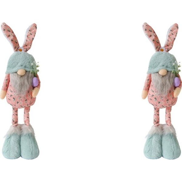 2x LVD Polyester Easter Gnome Jilly Soft Plush Kids/Children Cuddle Toy 55cm