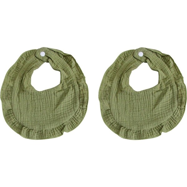 2x LVD Cotton Infant/Baby/Toddler Drool/Feeding Bibs Waterfall 35x21cm Assorted