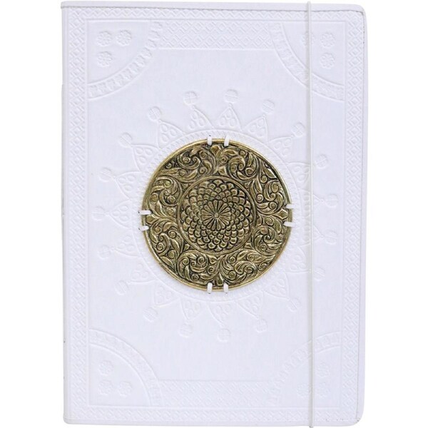 LVD Leather NoteBook Medallion Brass Stylish Hard Cover Journal/Diary 29x21cm