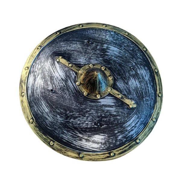 Black and Gold Warrior Shield 45cm