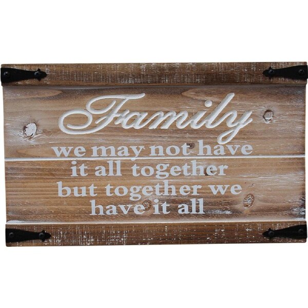 LVD Sign Family Decorative Home/Lounge Wall Decor Ornament 40x24cm Rectangle