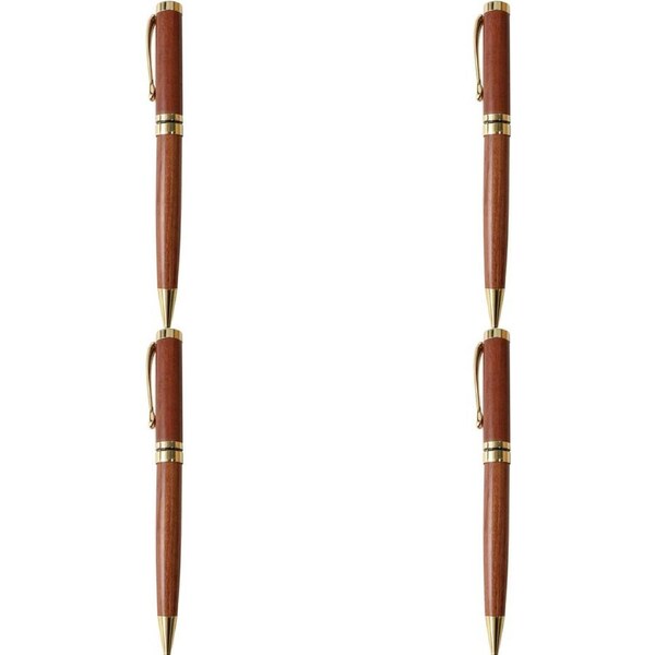 4x LVD Writing Pen Timberland Home Office stationery Natural Finish 16x2.5cm