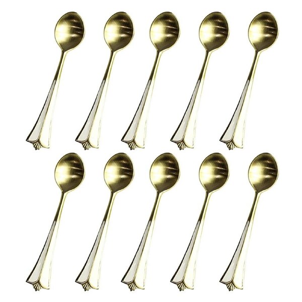 10x LVD Teaspoon White Spade Home Kitchen Cutlery Serveware/Tableware 14.5x3cm