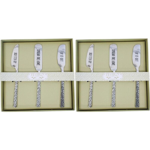 2x 3pc LVD Spreader Spread The Love Home Kitchen Serveware/Tableware 17X2.7CM