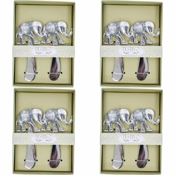 4x LVD Spreaders 2pc Elephant Kitchen Cutlery Serveware/Tableware 14.5X10.5CM
