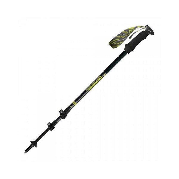 Gabel Escape Carbon Tour Trekking Poles - Black/Lime - 65-142cm