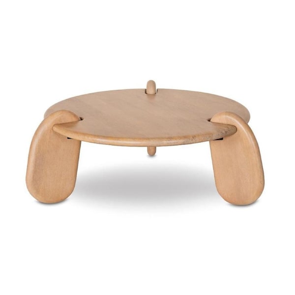 Bowen Indoor Round Timber Coffee Table - Indoor Coffee Tables