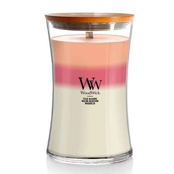WoodWick Blooming Orchard Trilogy Scented Wax Candle Fragrance 11.7cm Large