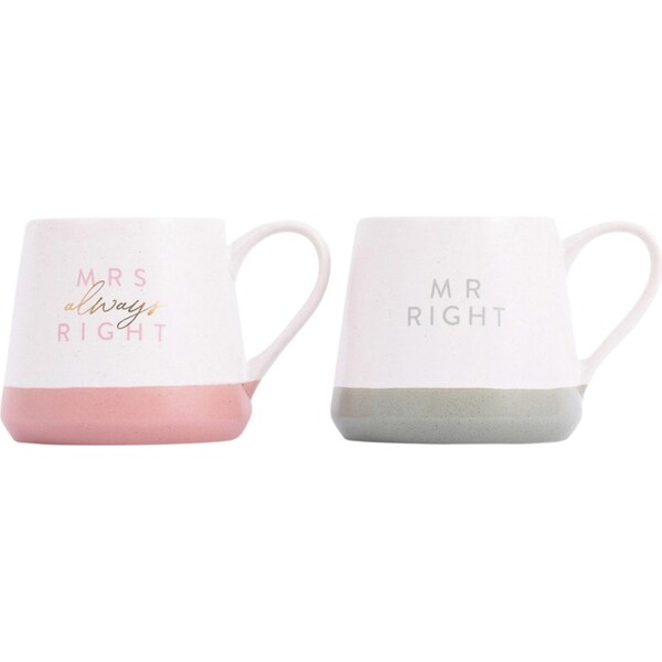 2pc Splosh Wedding Right 440ml Ceramic Mug/Cup w/ Handle Coffee/Tea Drinkware