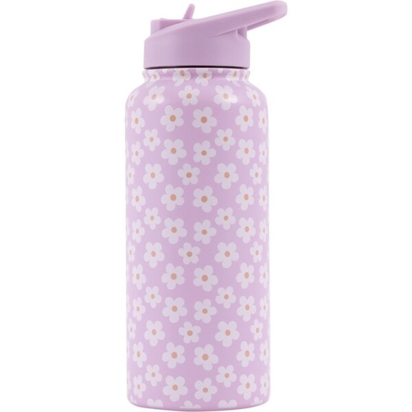 Splosh Sip By Splosh Daisy S/S Insulated Water Bottle w/ Flip Straw Lid 950ml
