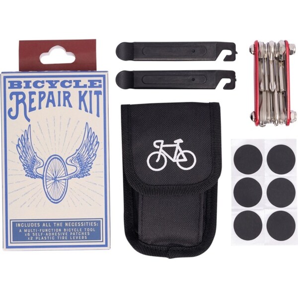 Trixie & Milo Bicycle Maintenance Repair Hand Tool Kit w/ Black Nylon Pouch