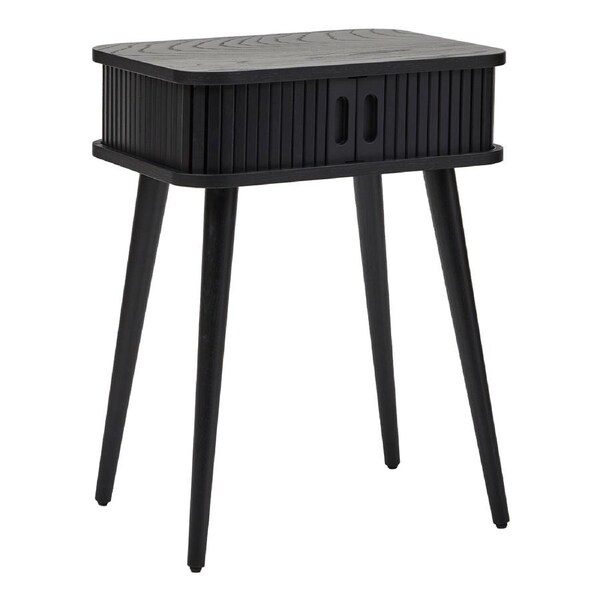 Cooper & Co. Curve 45cm Bedside Table Black