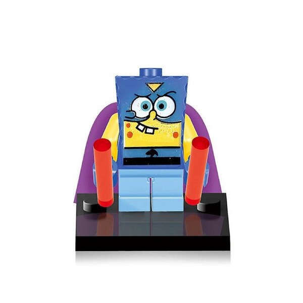 Spongebob building block minifigure Patrick Star Sandy Mr. Krabs children's building block toy