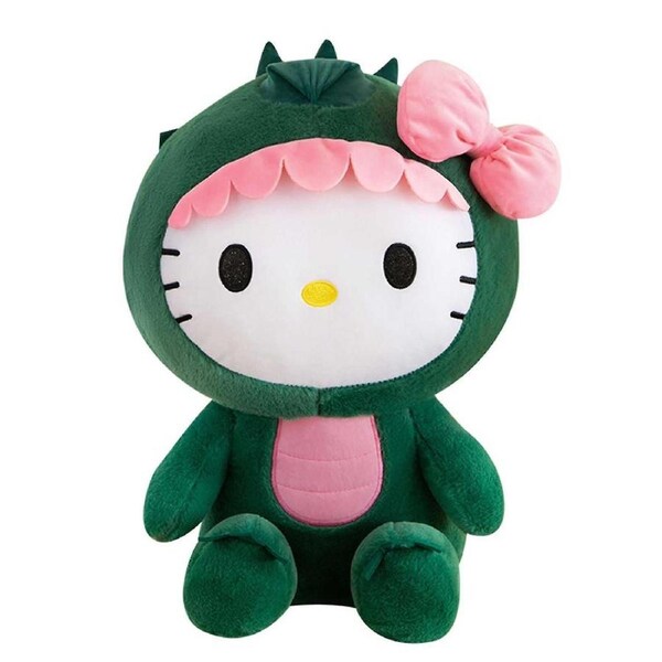 Cute Dinosaur Hello Kitty Plush Toy Stuffed Doll Soft Comfortable Skin-friendly Plush Toy For Kids Birthday Children's Day