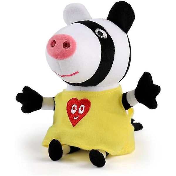 12 Inch Pig Family And Friends Zoe Zebra Small Plush Stuffed Animals Kids Toys (30cm Zoe Zebra)