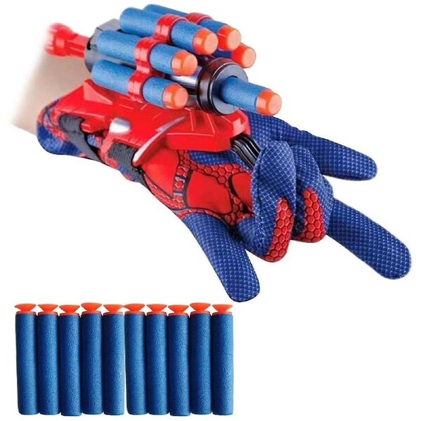 Spiderman Gloves Kid Superhero Gloves With Wrist Ejection Launcher Cosplay Toy