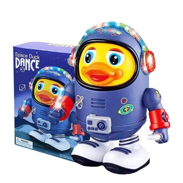 Catzon Dancing Space Duck Electric Toys with Lights and Sounds for Toddlers