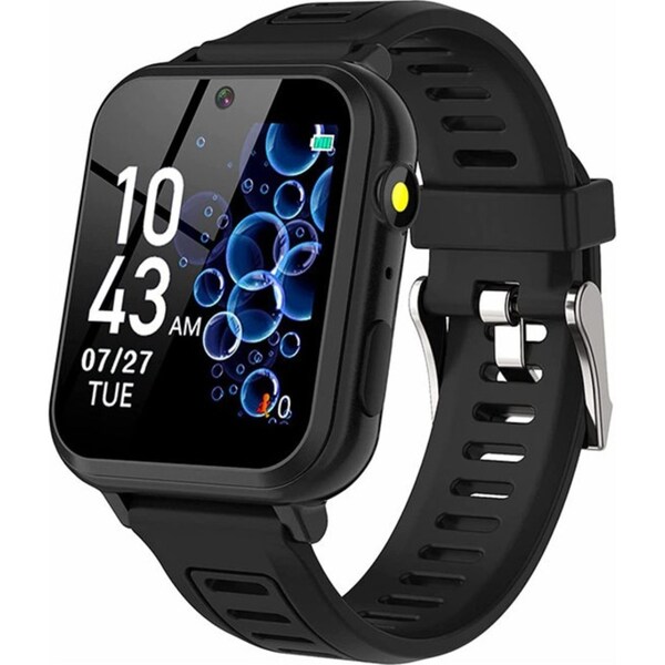 Catzon Kids Smart Watch with 16 Games Camera Calculator Recorder for Girls Boys-Black