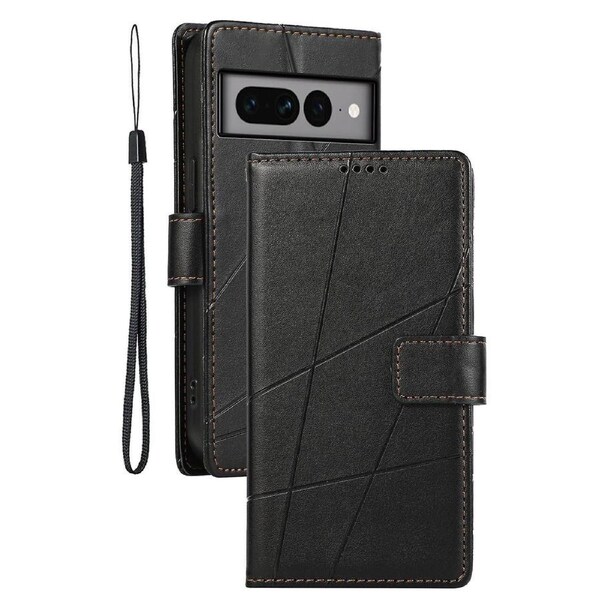 For Google Pixel 7 Pro 5g Case Imprinted Folio Flip Pu Leather Cellphone Cover