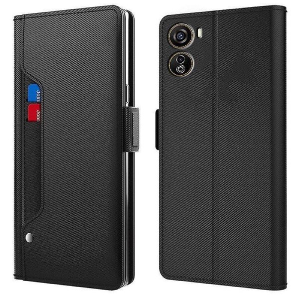 For ZTE nubia Neo 5G Cell Phone Case Anti-drop PU Leather Cover with Mirror