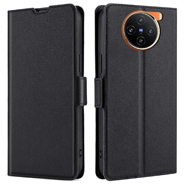 For vivo X100 5G Leather Flip Phone Case Double Easy-open Clasp Shockproof Cover