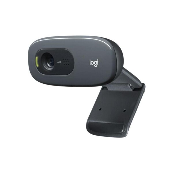 Logitech C270 HD Webcam Live Streaming USB Camera 720p 30fps with Microphone BLK