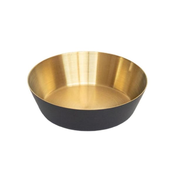 Stackable Sauce Dish Convenient Stainless Steel Flat Bottom Dipping Bowl Kitchen Gadget Black