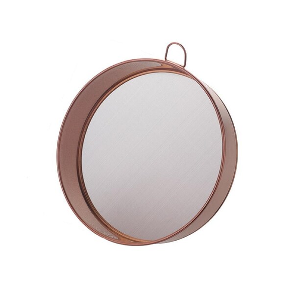 Flour Sieve Anti-rust Portable Lightweight Round Flour Sieve Powder Sifter Mesh Baking Tool for Home Rose Gold