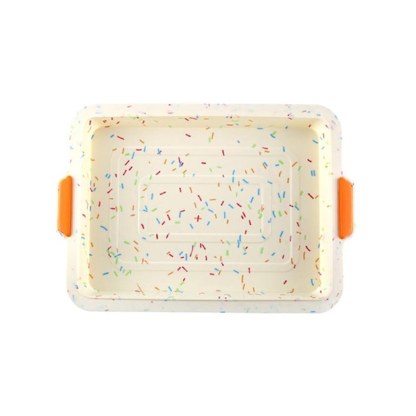 Cake Mould Durable Non-Stick Silicone Toast Bread Pizza Baking Trays Kitchen Gadgets Multicolor