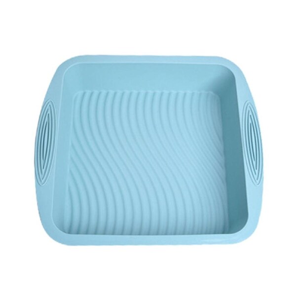 Useful Cake Pan Flexible High Temperature Resistance Accessories Reliable Cake Baking Mold for Cooking Green